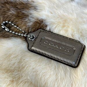 Coach Metallic Gold Leather Hang Tag Purse Replacement